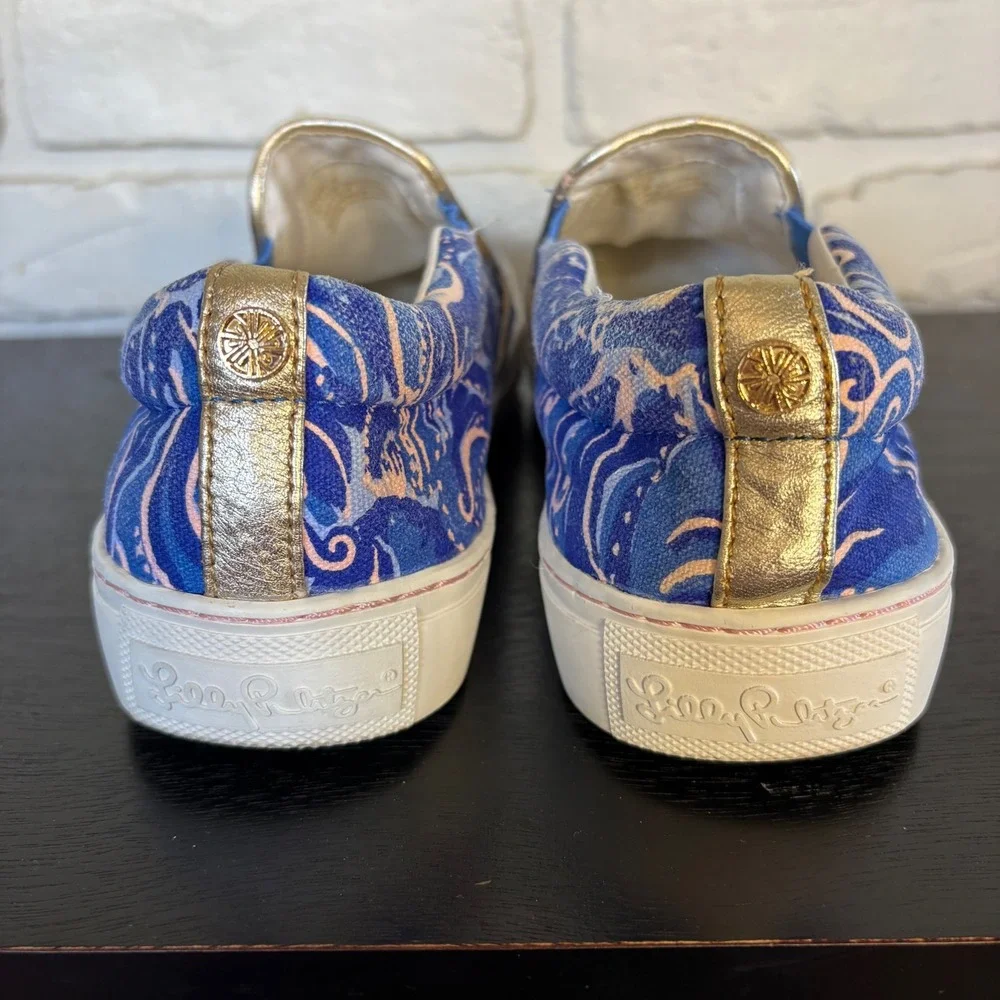 Lilly Pulitzer Julie Canvas Slip On Sneaker Women's‎ Size 7